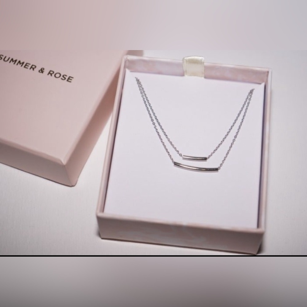 Summer & Rose Double Bar Necklace